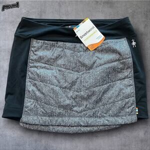 Smartwool Skirt Womens Medium Black Propulsion 60 Printed Merino Wool Insulated